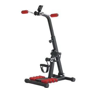 Pedal Rehabilitasi Alat Olahraga Sepeda, Peralatan Fitness Gym Latihan Kaki Mini untuk Orang Tua dengan Fungsi Pijat Kaki