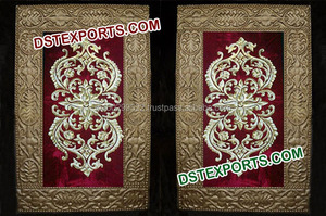 Designerปักฉากหลังแผงแต่งงานกำมะหยี่ฉากหลังงานแต่งงานที่ดีที่สุดฉากหลังตกแต่ง - Product Image 3