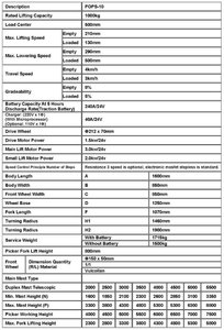 Garantie Taiwan Top Technology Durable Powered mini préparateur de commandes empileur - Product Image 5