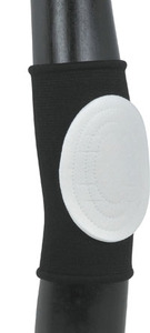 Genouillères et Coudières de Protection Professionnelles pour Adultes, 100% Polyester, Compression Fine, Blanc/Noir, Protection Sportive, Ajustement Universel - Product Image 2