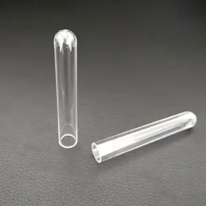 10毫升12毫升新款16x100mm透明塑料试管塞子带盖实验室圆瓶管