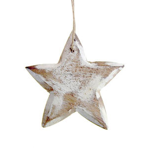 Noël En Bois Suspendus Étoile - Product Image 1