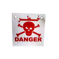 Señal de alto voltaje de advertencia de seguridad de aluminio y metal personalizada, placa de peligro, señales de transmisión a la venta