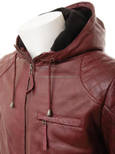 Chaqueta de bombardero informal Vintage Unisex personalizable piel de oveja piel de vaca decoración invierno ropa de talla grande algodón transpirable curtido - Product Image 3