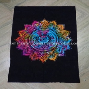Tapisseries murales en coton tricoté multicolores lavables à motifs solaires pour la décoration intérieure, exportées d'Inde - Product Image 2