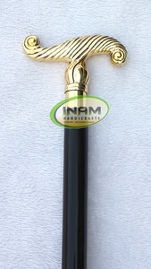 แท่งไม้สำหรับเดินพับได้สไตล์วินเทจ,ไม้เท้าแฮนด์เมด92ซม. พร้อมด้ามจับจากดีไซน์เนอร์ - Product Image 2