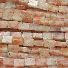 High quality Rectangle Beads sunstone bead <b>crystal</b> women <b>necklace</b> jewellery square gemstone bead Jewelry Making suppler - Product Image 2