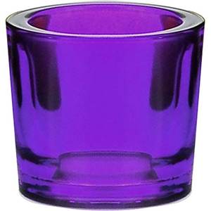 Fucsia Whisky portavotivas de vidrio tarro contenedor y T-luz de vela - Product Image 5