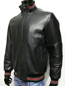 Chaqueta de Cuero Negra Suave, Estilo Motero |   Chaqueta Clásica de Cuero Genuino - Product Image 5