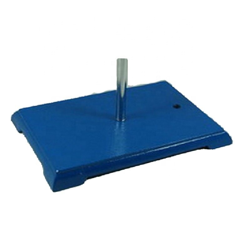 Heavy Duty Cast Iron Burette Retort Stand with Clamp - Customizable Lab Support (100 MOQ) by STANDARD STEEL