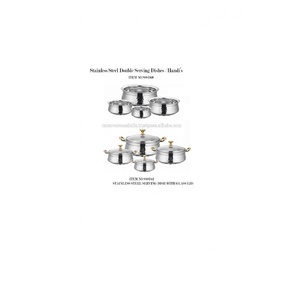 Stainless Steel Serving <b>Dishes</b> / Pots <b>with</b> <b>Glass</b> <b>Lids</b> for Home, Restaurant, Hotel and Catering Ware - Product Image 1