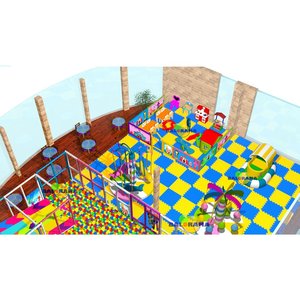 สนามเด็กเล่นซอฟต์เพลย์ดีไซน์พิเศษขนาด240ตร. ม. สนามเด็กเล่นในร่มและสระบอล - Product Image 4