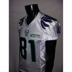Uniformes de football pour hommes adultes en polyester/spandex, tissu sergé respirant, antibactérien, grande taille, avec service OEM personnalisé - Product Image 2