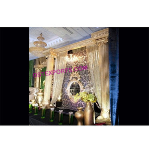 Wedding Stage <b>Hanging</b> Jewellery <b>Frame</b> Modern Stages Decoration With Oval <b>Frames</b> Asian Wedding Stage Back <b>Frames</b> Decor - Product Image 1