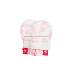 OEM Service 100% Organic Cotton Toddler Baby Mittens - Product Image 1