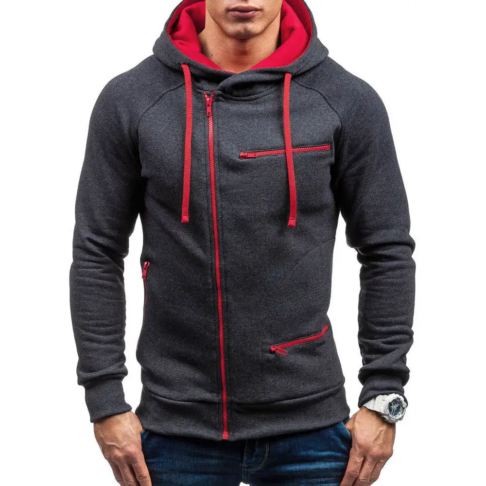 New Men's Fashion Loose Fit Long Sleeve Hoodie Pullover Sweatshirt Jumper Tops Outwear by Lazib Sports