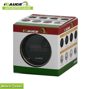Đồng hồ kỹ thuật số ô tô đa năng IGauge 52mm màu xanh LED với khả năng chống nước IP67, 12V/24V, viền mạ crôm bằng thép không gỉ - Product Image 5