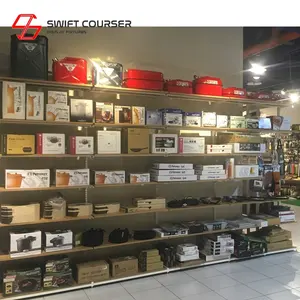 Customized Iron Double Slotted <b>Wall</b> <b>Mounted</b> Clothing Hanging <b>Rack</b> Easy Installation Boutique Upright Channel Standard - Product Image 1