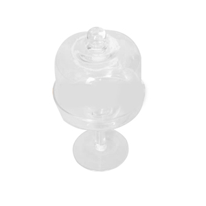 Eco-Friendly Hand Made Round <strong>Glass</strong> <strong>Cake</strong> <strong>Dome</strong> With Base - Product Image 2