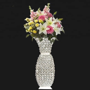 แจกันดอกไม้คริสตัลโต๊ะโลหะสำหรับตกแต่งดอกไม้แจกันคริสตัลตกแต่งบ้านงานแต่งงาน - Product Image 3