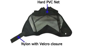 Máscara Antimoscas de PVC de 3 Colores para Caballo con Protección para las Orejas - Product Image 5