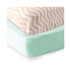 Winter Sale Low MOQ Custom Printed Organic Cotton Baby Fitted Crib Sheet - Product Image 1