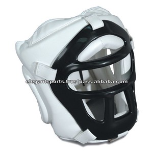 Équipement de tête professionnel de Muay thaï MMA, casque facial en cuir PU, protection de tête pour la boxe, 200 pièces - Product Image 2