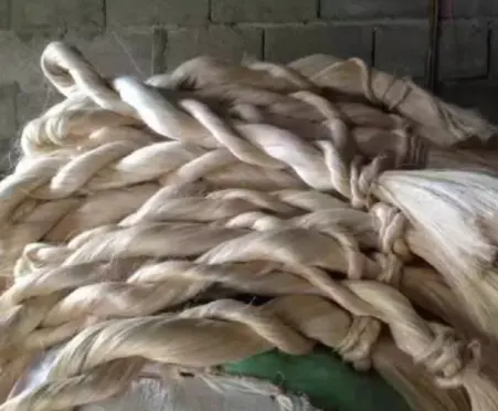 EFグレードAbaca繊維フィリピンで製造輝く色人工毛に使用される最高のヘアエクステンション天然繊維
