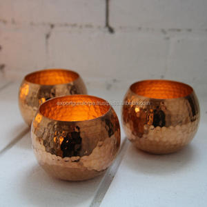 Cuivre et Verre Miroir Designer Lanternes Bougeoir 20cm pour Noël Décoration de La Maison Dernière Vente En Gros 2018 - Product Image 5