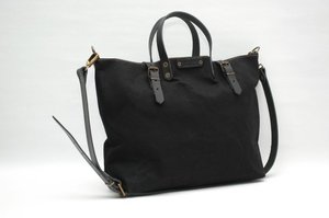 Waxed Canvas <b>Tote</b> <b>Bag</b> with 100% Cow Genuine Leather Handles and Closures Convenient & Easy to Carry LHB-0078 - Product Image 5