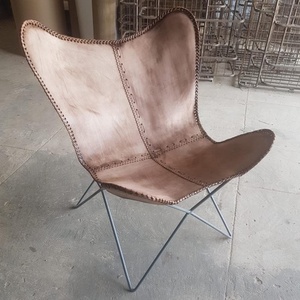 เก้าอี้ผีเสื้อหนังแท้ |   ร้านอาหารห้องนั่งเล่นสไตล์ลอฟท์อุตสาหกรรม |   เก้าอี้โครงโลหะสไตล์โมเดิร์นวินเทจ - Product Image 6