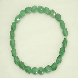 Pepita de Aventurina verde de alta calidad, piedra preciosa facetada perforada, cadena completa, collar curativo de cristal natural, mayorista - Product Image 3