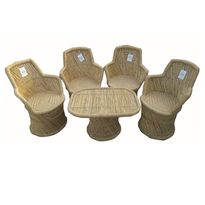 Juego de muebles de bambú para jardín, sillas de salón para exteriores, ecológica, con caña, para terraza, balcón, gran oferta - Product Image 1