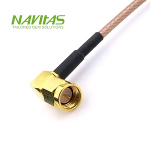 Navitas OEM pour 90 assemblage de câble coaxial personnalisé RG316 à angle droit modèle 2017-125 pour applications électroniques - Product Image 5