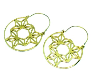 Boucle d'oreille Tribal indienne en laiton, pour style Boho, anneaux d'oreilles, offre spéciale, 1 pièce - Product Image 4