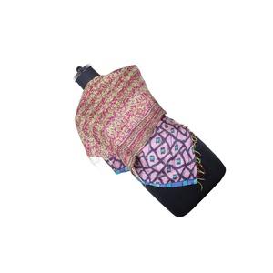 Kantha Work seda hecha a mano estilo Vintage bufanda SC1216 niñas bufanda estola Hijab Vintage kantha cosido a mano algodón Allover bufanda - Product Image 1