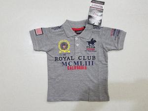 2018 conçu broderie imprimé garçons Polo à manches courtes qualité coton vêtements adultes enfants printemps saison marque - Product Image 2