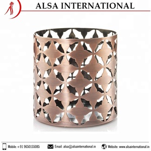 Portavelas de hierro hecho a mano con patrón personalizado para decoración del hogar, uso navideño, tamaño personalizado disponible en stock - Product Image 4