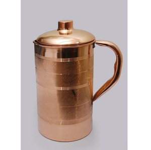 <b>Copper</b> <b>Jug</b> Handcrafted Glass Set - Product Image 3