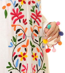 Robe Maxi brodée pour femmes, grande taille, vêtement de tous les jours, fermeture sans manches, nouvelle collection - Product Image 6