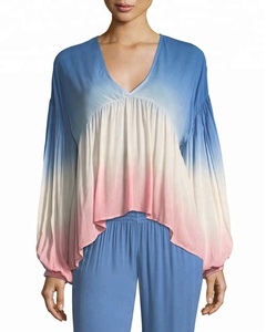 New Arrival Fashionable <b>Tie</b> & <b>Dye</b> Sexy Short <b>Top</b>/ Tunic Beach Cover Ups Elegant Women's Dress Perfect Beach <b>Top</b> Manufacturer - Product Image 1