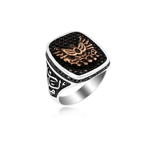 925K Sterling Silver Ottoman Turkish <b>Men</b> <b>Ring</b> Alif <b>Ring</b> Model7 - Product Image 6