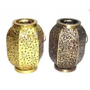 Latest Home Decoration New Design Filigree Hurricane Hanging <b>Lantern</b> <b>Candle</b> Holder - Product Image 1