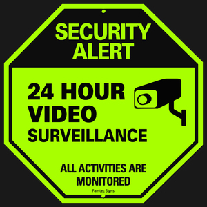 Glow in the Dark <span class=keywords><strong>Video</strong></span> di Sorveglianza Segno-CCTV di Sicurezza Alert-24 Ore di Sorveglianza di Tutte Le Attività Sono Controllati Segno - Product Image 2