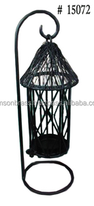 Bougeoir décoratif simple Lanterne de pièce maîtresse décorative de mariage Lanterne décorative en fer métallique - Product Image 3