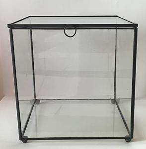 Art India Taper Glass Brass <b>Box</b> with <b>Mirror</b> Bottom Custom Size Model 9044 for Home & Office Decoration - Product Image 6
