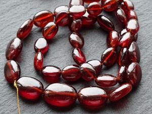 Collar de cristal granate de piedras preciosas de cuarzo con abalorios ovalados, fabricación de joyas para mujer, mayorista - Product Image 2