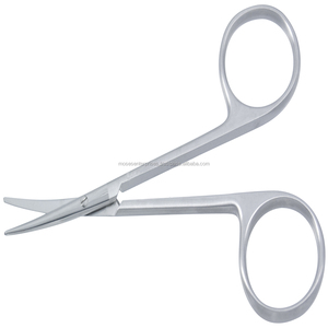 Tijeras rectas de 13cm de alta calidad para instrumentos de vendaje de sala Médica Quirúrgica de estrabismo hechos de acero inoxidable - Product Image 6