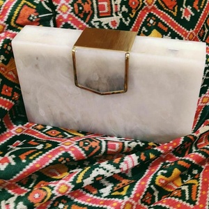 High Quality Resin & Wood <b>Beaded</b> Clutch Bag Crossbody Bag Boho <b>Handbag</b> for Women at Low Price by LUXURY CRAFTS - Product Image 4