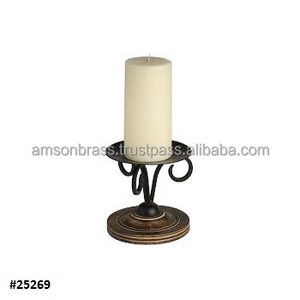 Venta caliente Candelabro de pie Candelita Portavelas Metal Hierro Personalizado Sze Forma Color - Product Image 1